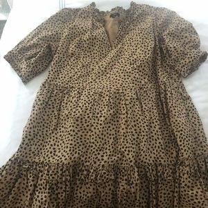 Jcrew leopard print dress xl